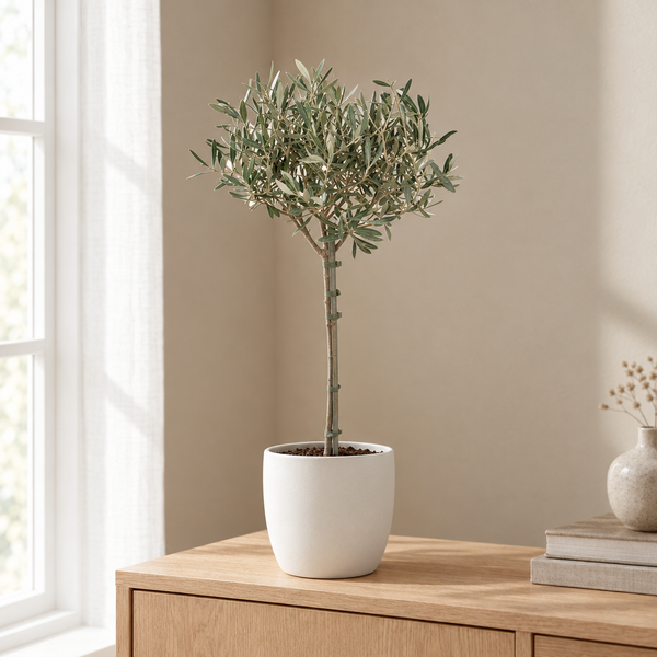 Olea in een sfeervolle, lichte woonkamer