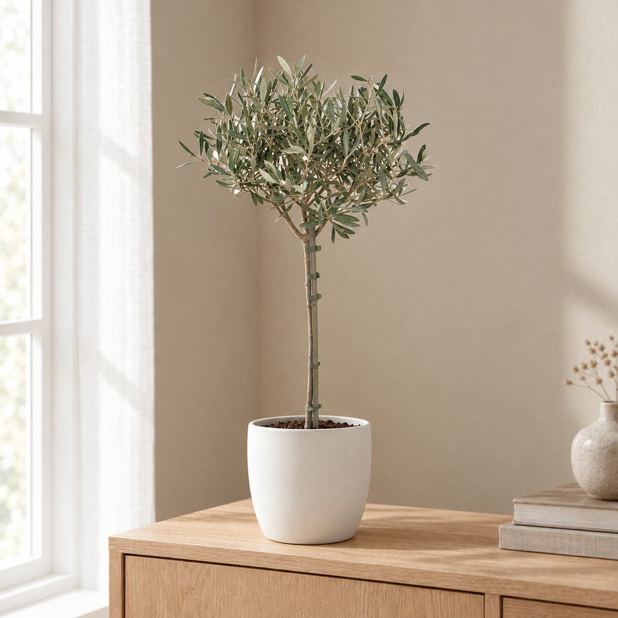 Olea in een sfeervolle, lichte woonkamer