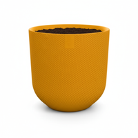 Pot Elho Jazz Round Amber Yellow - D23
