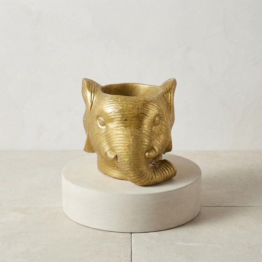 Planter Olifant D11/12x10cm - Goud - D11/12x10cm