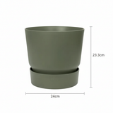 Elho greenville round leaf green - D25cm