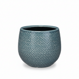 Pot Gabriel rond blauw D14