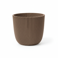 Capi Pot Nature Groove Made With Warm Taupe  - D17cm