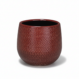 Pot Gabriel rond bordeaux D14