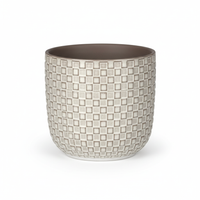 Pot relief wit D13,5
