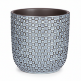 Mini pot relief blauw D7