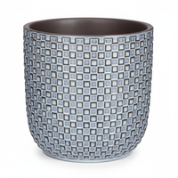 Mini pot relief blauw D7