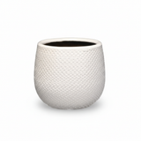 Pot Gabriel rond wit D14