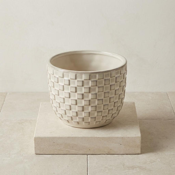 Mini pot relief wit D7