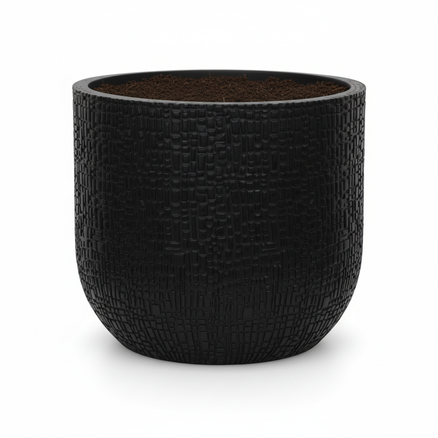 Capi Nature Skin Pot Bol Antraciet - D24cm - H21cm