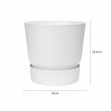 Elho greenville round white - D20cm