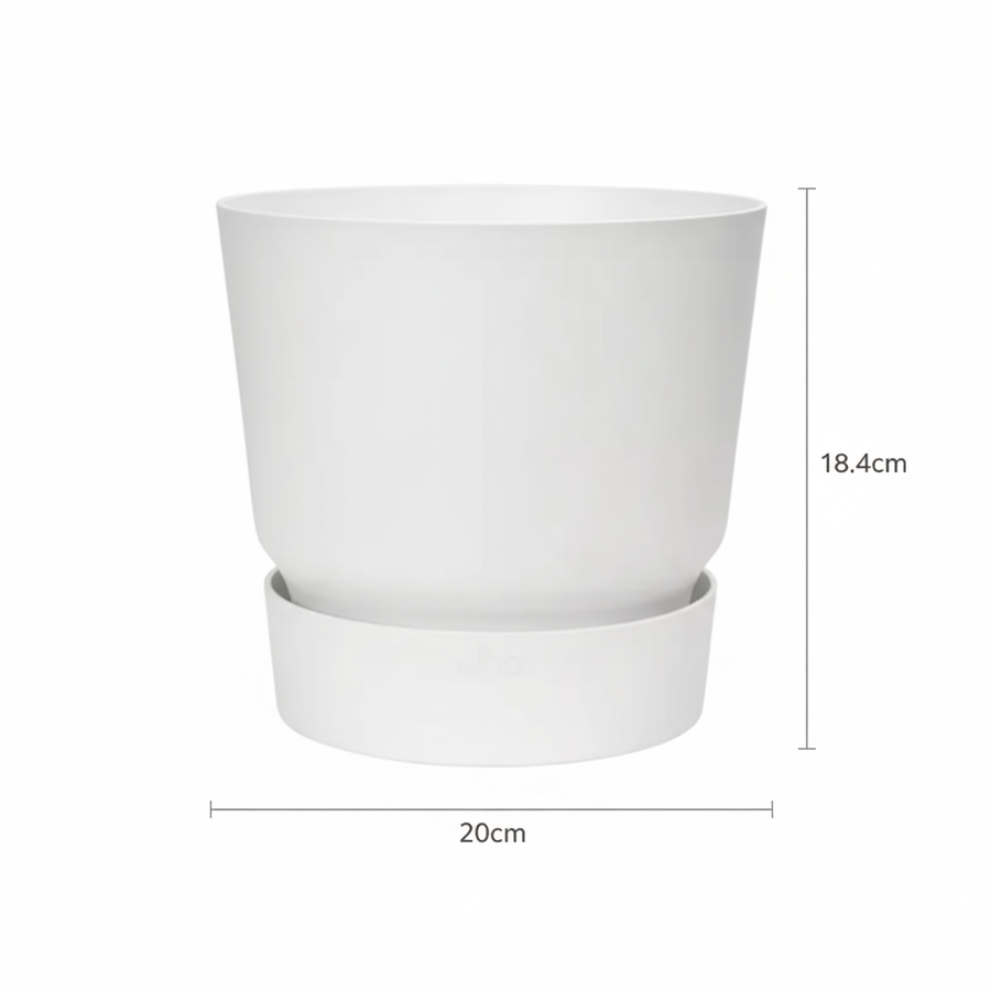 Elho greenville round white - D20cm
