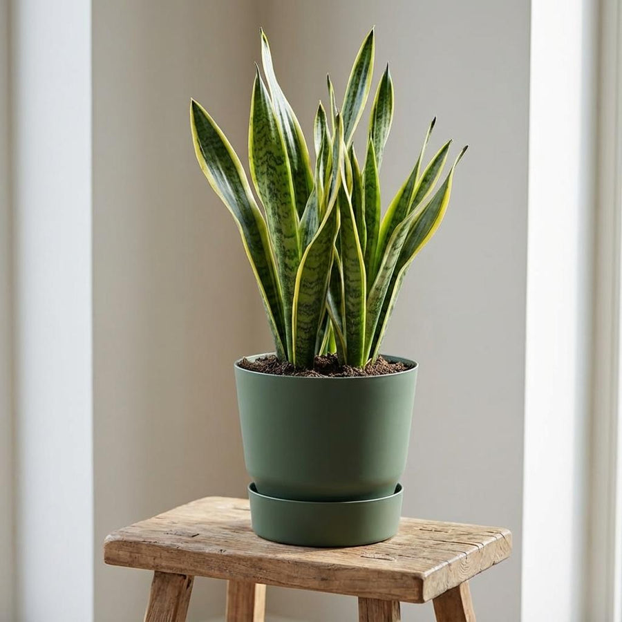 Elho greenville round leaf green - D25cm