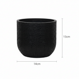 Capi Nature Skin Pot Bol Antraciet - D14cm - H13cm