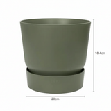 Elho greenville round leaf green - D20cm