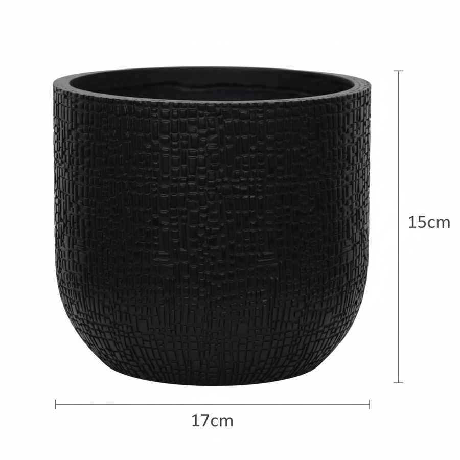 Capi Nature Skin Pot Bol Antraciet - D17cm - H15cm