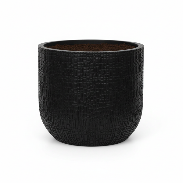 Capi Nature Skin Pot Bol Antraciet - D14cm - H13cm