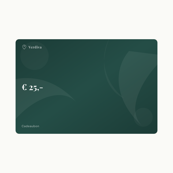 Verdiva cadeaubon van €25, groene digitale cadeaukaart