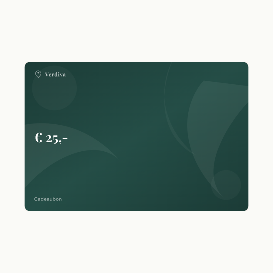 Verdiva cadeaubon van €25, groene digitale cadeaukaart